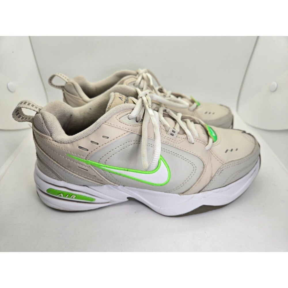 Nike Air Monarch IV Shoes Men's 7 Light Bone Green Walking Athletic Gym Sneakers